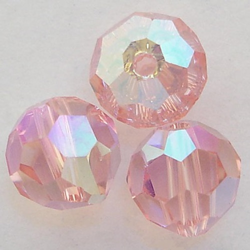 Swarovski 5000 6mm Round Beads Light Rose AB 2X  (360 pieces)