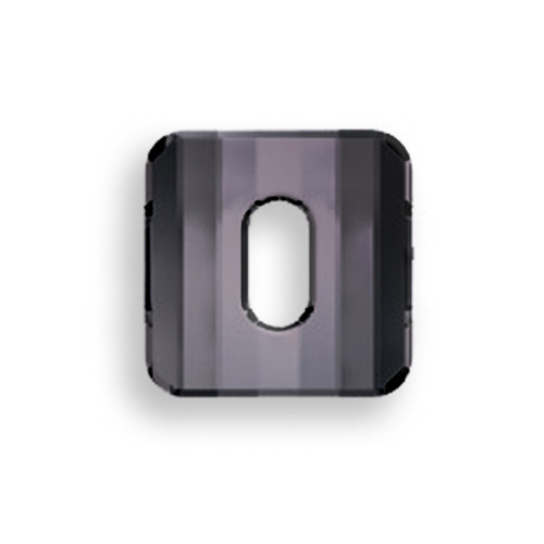 Swarovski 3037 12mm Square Button Jet Hematite (48  pieces)