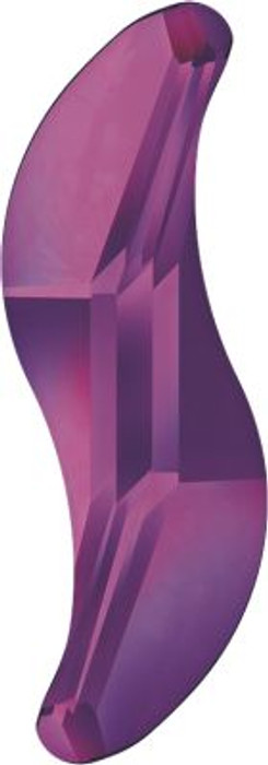 Swarovski 2788 10mm Wave Flatback Amethyst Hot Fix (216  pieces)