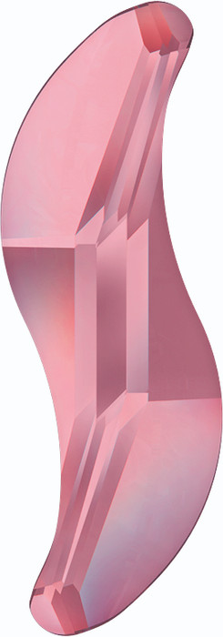 Swarovski 2788 14mm Wave Flatback Crystal Antique Pink Hot Fix (144  pieces)