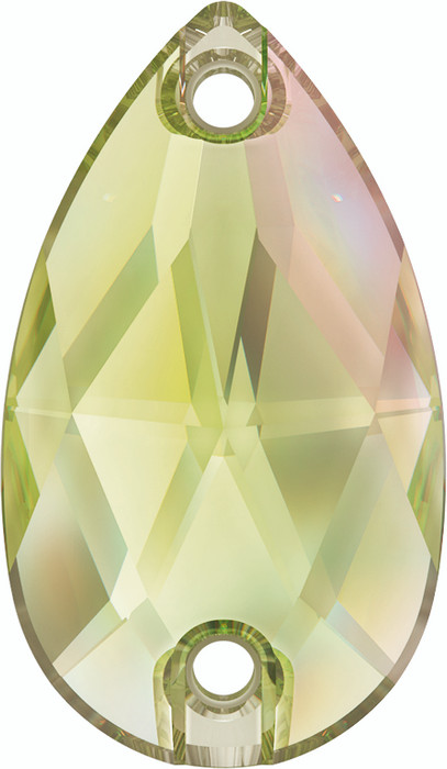 Swarovski 3230 12mm Pear Sew On Stones Crystal Luminous Green (96  pieces)