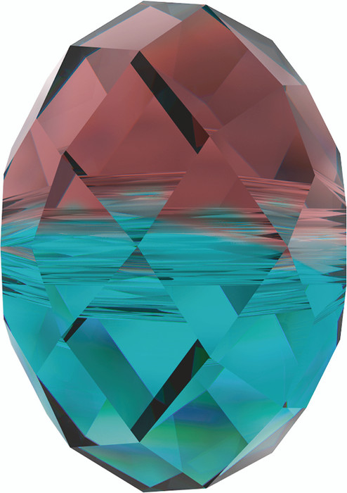 Swarovski 5040 6mm Rondelle Beads Burgundy Blue Zircon Blend  (360 pieces)