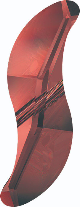 Swarovski 5525 19mm Wave Bead Crystal Red Magma  (72 pieces)