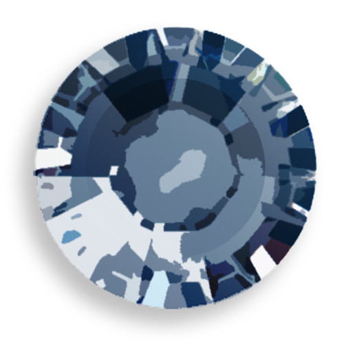 Swarovski 1028 9pp Xilion Round Stone Crystal Metallic Blue