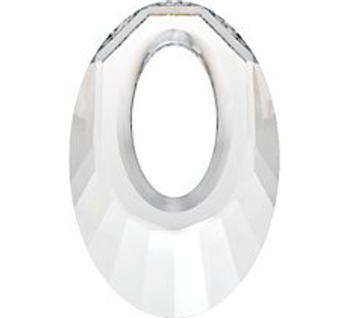 Swarovski 6040 40mm Oval Pendant Jet (6  pieces)