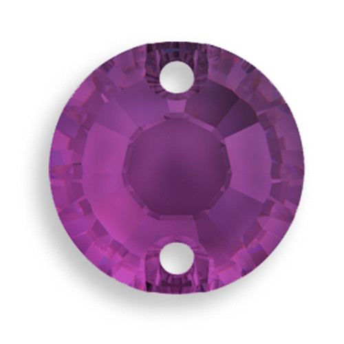 Swarovski 3204 10mm Xilion Sew On Amethyst