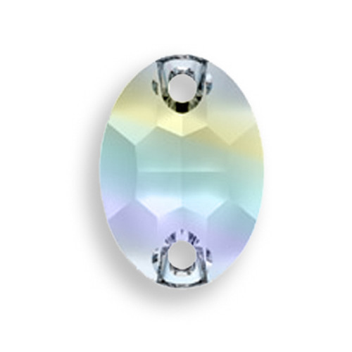 Swarovski 3210 16mm Oval Sew On x11 Crystal AB