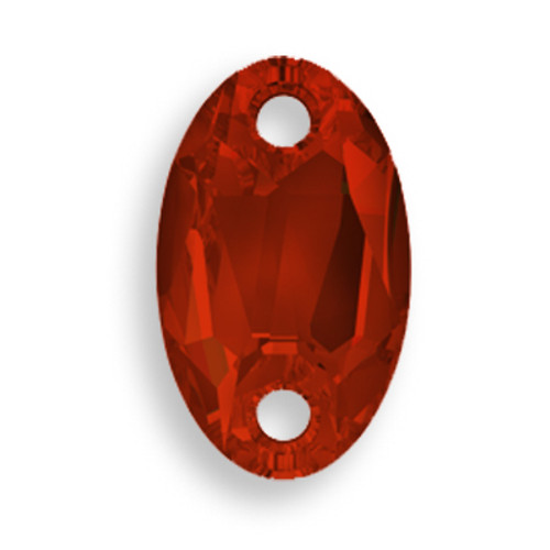 Swarovski 3231 28mm Oval Sew On x17 Crystal Red Magma