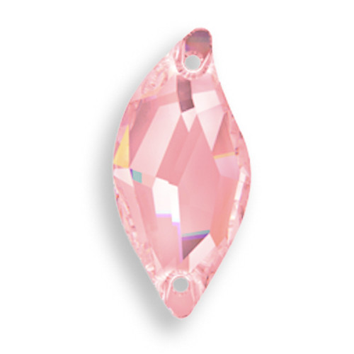 Swarovski 3254 20mm Leaf Sew On x9 Light Rose