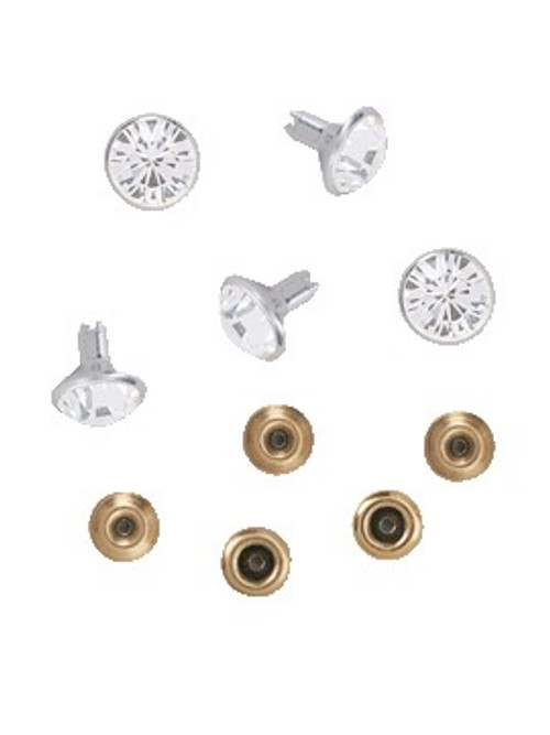 Swarovski Gold 53005 34ss (~7.15mm) Crystal Rivets with 4.2mm shank: Pacific Opal