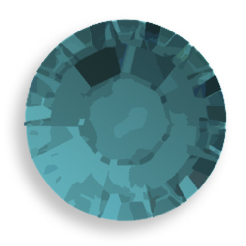 Swarovski 2028 12ss(~3.1mm) Xilion Flatback Blue Zircon Satin  Hot Fix