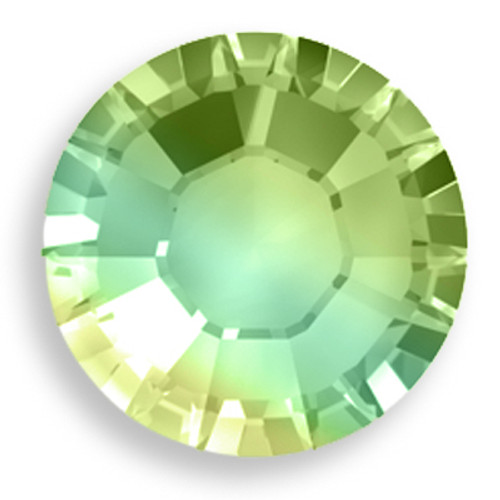 Swarovski 2028 16ss(~3.90mm) Xilion Flatback Peridot AB   Hot Fix