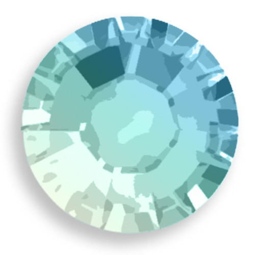 Swarovski 2058 20ss(~4.7mm) Xilion Flatback Aquamarine AB