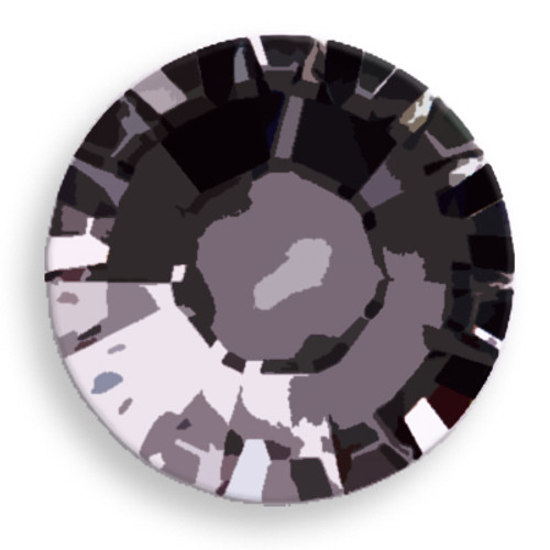 Swarovski 2058 20ss(~4.7mm) Xilion Flatback Jet Hematite