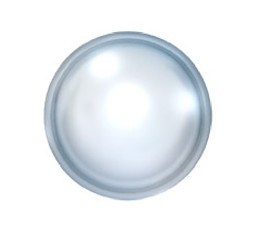 Swarovski 20804 16ss(~3.90mm) Cabochon Flatback Chalk White Pearl Hot Fix