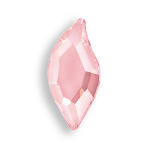 Swarovski 2797 8mm Leaf Flatback Light Rose