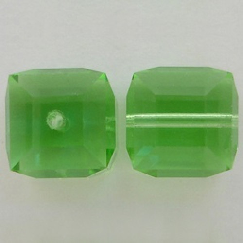 Swarovski 5601 4mm Cube Beads Peridot