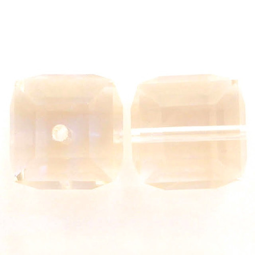 Swarovski 5601 8mm Cube Beads Light Peach