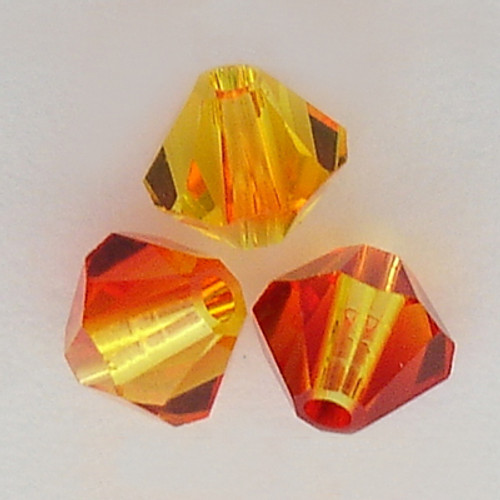 Swarovski 5328 4mm Xilion Bicone Beads Fireopal