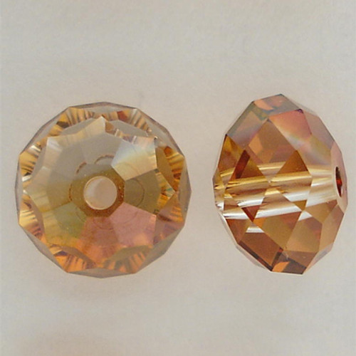 Swarovski 5040 4mm Rondelle Beads Crystal Copper