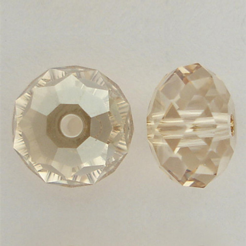 Swarovski 5040 8mm Rondelle Beads Crystal Golden Shadow