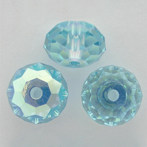 Swarovski 5040 6mm Rondelle Beads Aquamarine AB