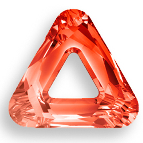 Swarovski 4737 20mm Triangle Beads Crystal Red Magma