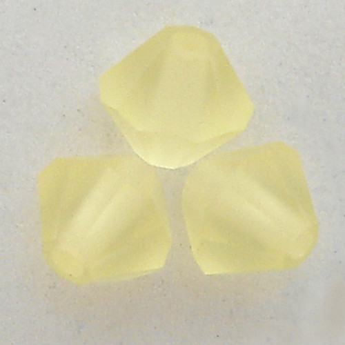 Swarovski 5301 4mm Bicone Beads Jonquil matte