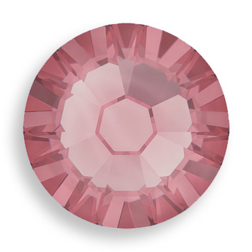 Swarovski 2058 5ss(~1.75mm) Xilion Flatback Crystal Antique Pink