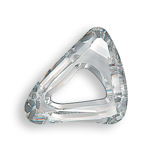 Swarovski 4736 30mm Organic Cosmic Triangle Beads Crystal Silver Shade