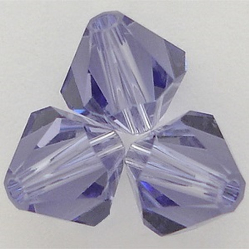 Swarovski 5328 6mm Xilion Bicone Beads Tanzanite