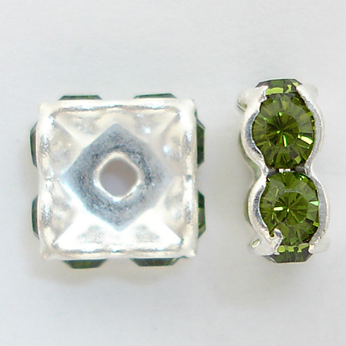 Swarovski 5920 6mm Squaredelles Olivine