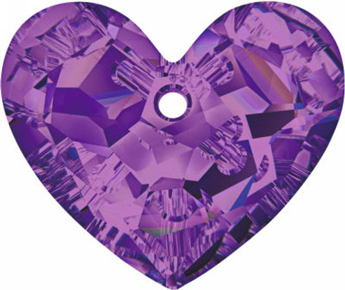 Swarovski 6264 18mm Truly in Love Heart Pendant Amethyst