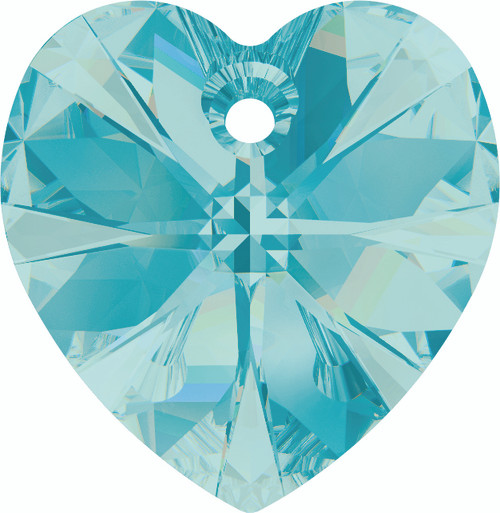 Swarovski 6228 10mm Xilion Heart Pendants Light Turquoise (288 pieces)