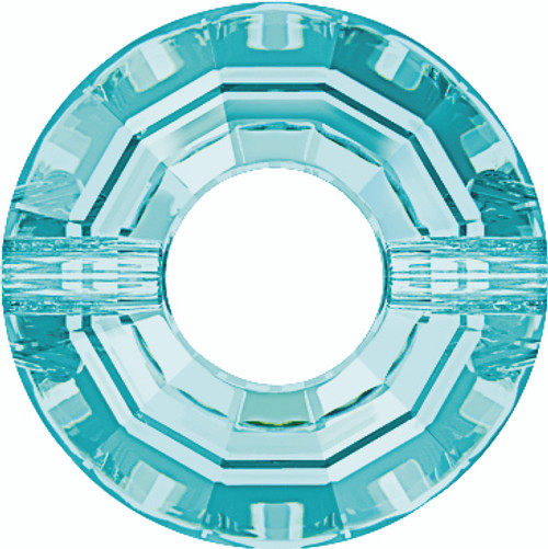 Swarovski 5139 12mm Ring Beads Light  Turquoise  (48 pieces)