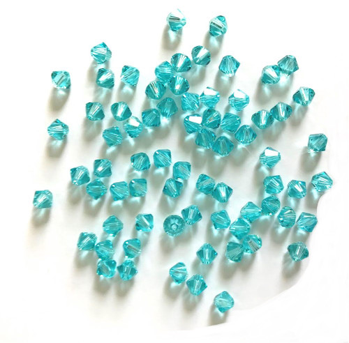 Swarovski 5328 3mm Xilion Bicone Beads Light  Turquoise   (1440 pieces)