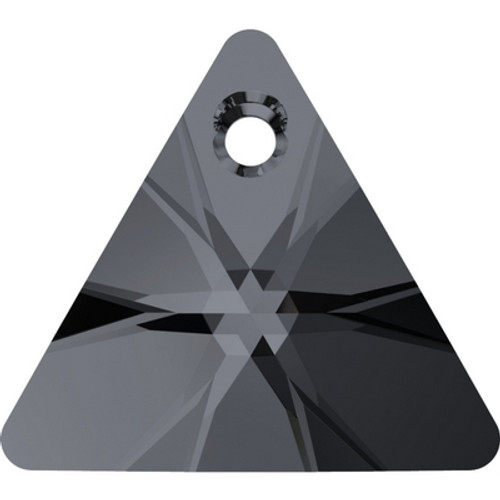 Swarovski 6628 16mm Xilion Triangle Pendant Crystal Silver Night ( 72 pieces)