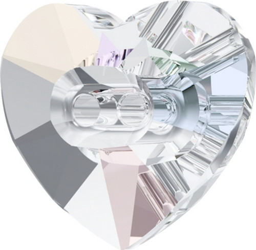 Swarovski 3023 16mm Heart Button Crystal AB ( 72 pieces)