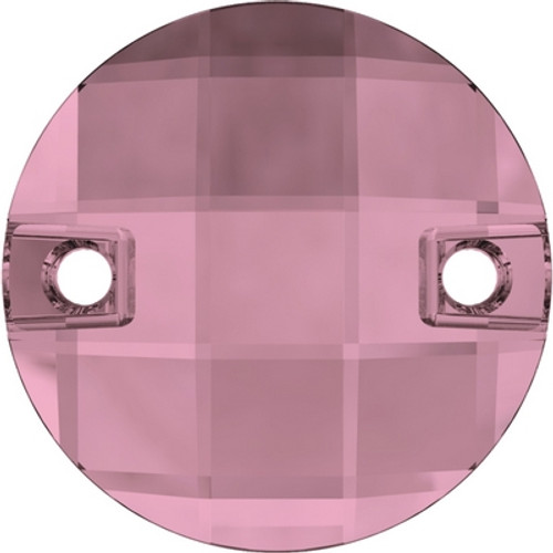 Swarovski 3220 10mm Chessboard Sew On Stones Crystal Antique Pink ( 192 pieces)