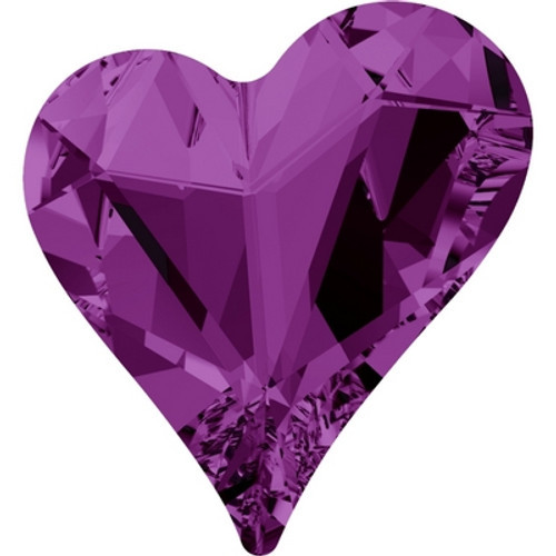 Swarovski 4809 13mm Sweet Heart Fancy Stones Amethyst ( 72 pieces)