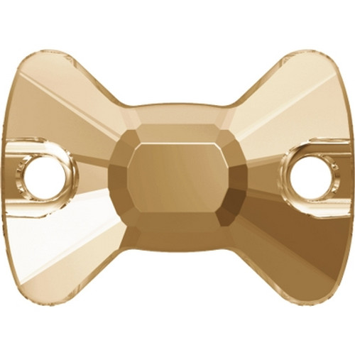 Swarovski 3258 12mm Bow Tie Sew On Stones Crystal Golden Shadow (96 pieces)