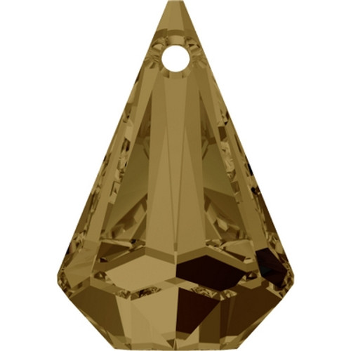 Swarovski 6022 24mm Raindrop Pendants Crystal Bronze Shade (24 pieces)