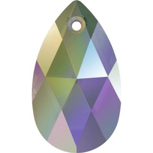 Swarovski 6106 28mm Pearshape Pendants Crystal Paradise Shine