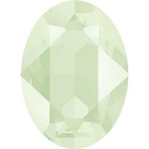 Swarovski 4120 18mm Oval Fancy Stones Crystal Powder Green