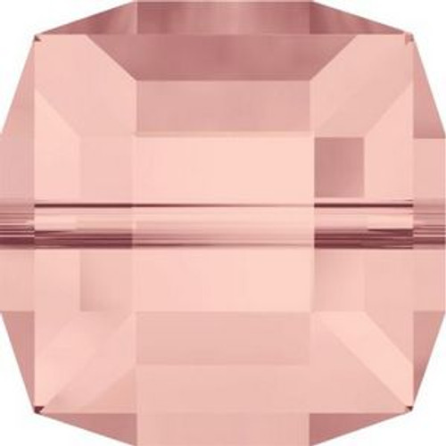 Swarovski 5601 8mm Cube Beads Blush Rose