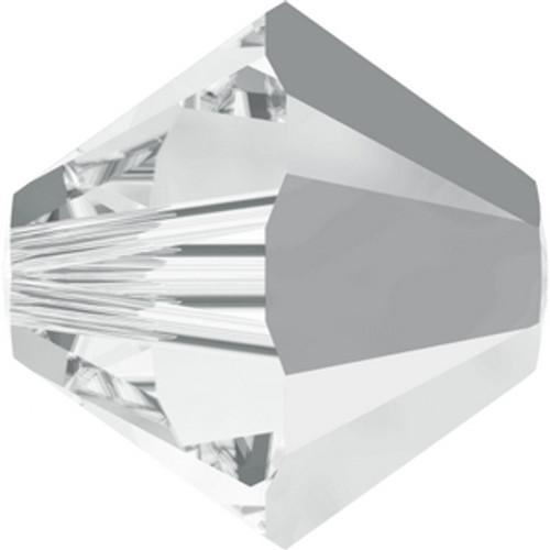 Swarovski 5328 6mm Xilion Bicone Beads Crystal Light Chrome