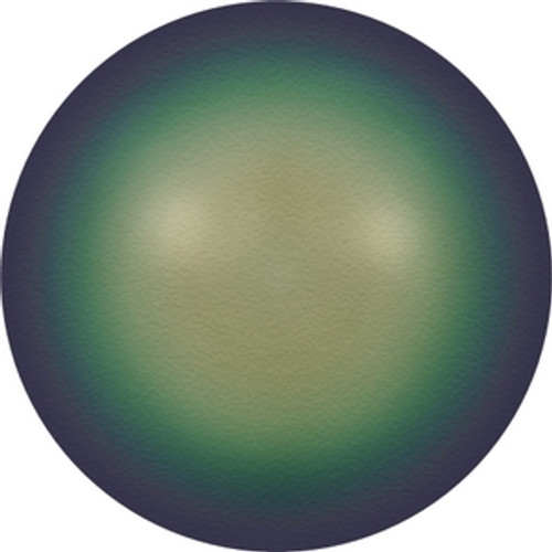 Swarovski 5810 5mm Round Pearls Crystal Scarabaeus Green Pearl