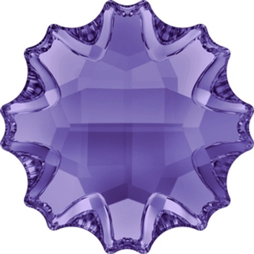 Swarovski 2612 6mm Tanzanite Hot Fix Jelly Fish Flatback . Tanzanite is a stunning purple color and is a blue purple tone that mixes well with violet and Provence Lavender.  . Swarovski Crystal is the finest quality precision-cut crystal in the world. Fashionable and sophisticated styles are infused with rich colors and lavish coatings. SWAROVSKI ELEMENTS are essential in creating captivating jewelry designs of exceptional radiance and quality.