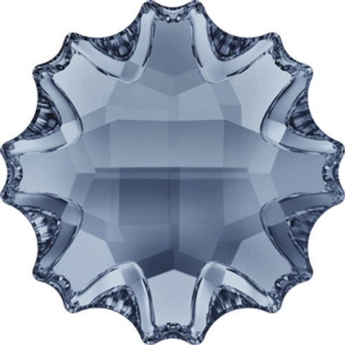 Swarovski 2612 10mm Jelly Fish Flatback Crystal Blue Shade (48 pieces )