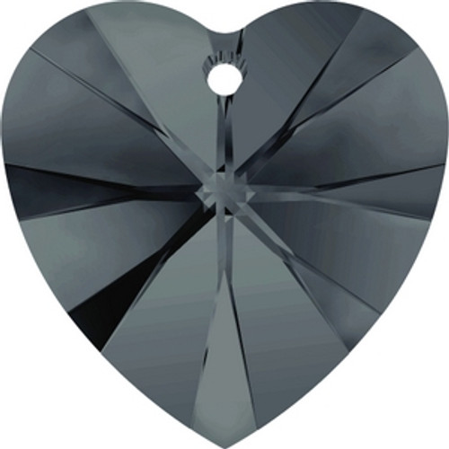 Swarovski 6228 10mm Xilion Heart Pendants Graphite (288 pieces )